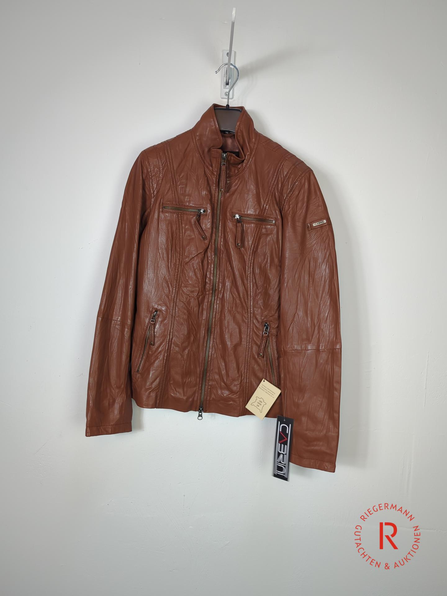 DAMEN LEDERJACKE GRÖSSE 36
